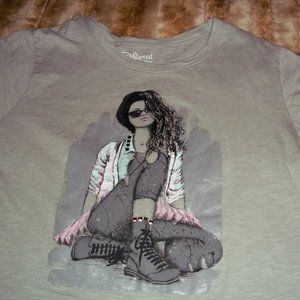 Girls Disney D-Signed Selina Short Sleeve Shirt Sz XL